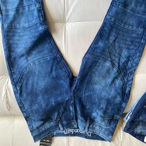 Diamond and thread Blue Jeans BRAND NEW